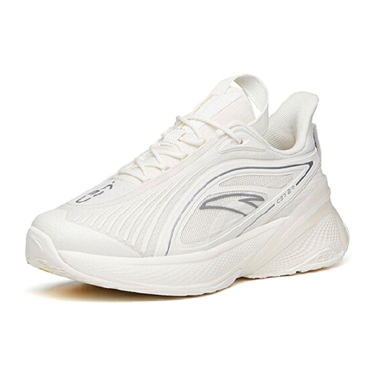 Anta C37 2.0 Shock Absorbing Non-Slip Wear-Resistant Lightweight Low-Top Running Shoes Women Sneakers Silver 122135537R-5