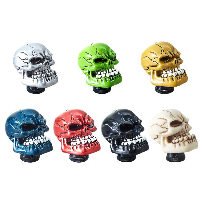Universal Big Tooth Skull Resin Gear Shift Knob