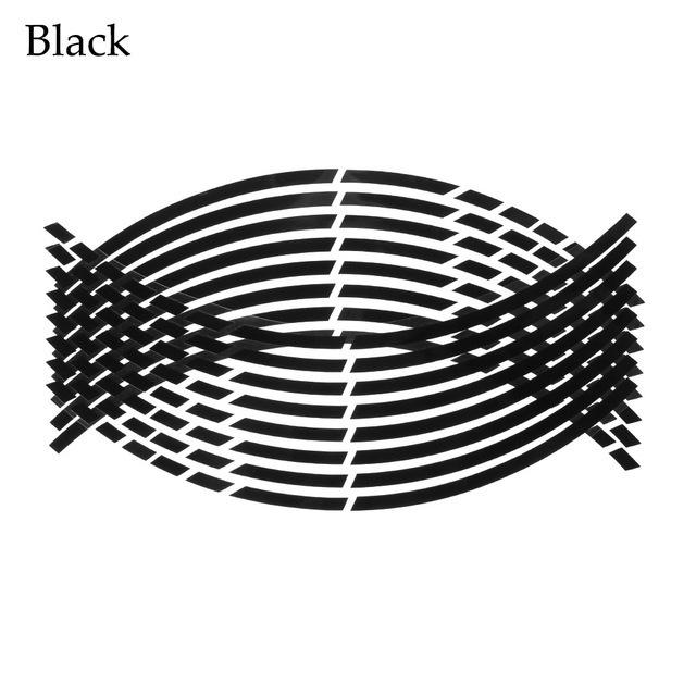 18Inch Wheel Reflective Sticker Motorcycle Wheel Broken Section Reflective Sticker Car Motocross Bike Wheel Hub Reflective Strip