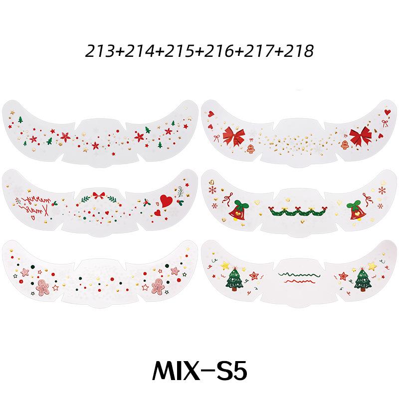 Waterproof European Freckle Tattoo Sticker—Metallic Flash Face Stickers for Christmas Makeup