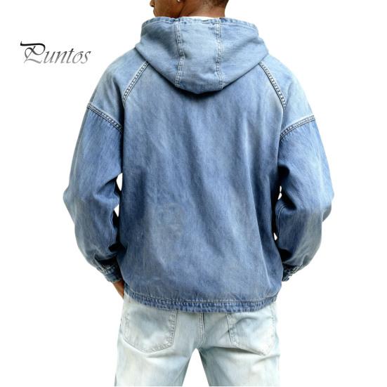 Comfortable Men Sweatshirt Hoodie Long Sleeve Half-Zipper Stand Collar Front Pocket Fall Pullover Solid Color Hooded Tops Sports School Streetwear