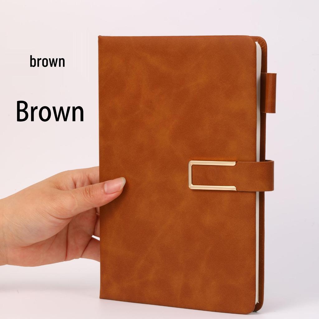 Caiet A5 din Piele Extra Gros cu Cataramă - Ideal pentru Studenți și Afaceri, Design Simplu de Jurnal