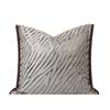 TiffHome Zebra Pattern Dark Brown Trim Throw Pillow Soft Decorative Cushion for Sofa Bedroom Living Room Modern Accent Pillow