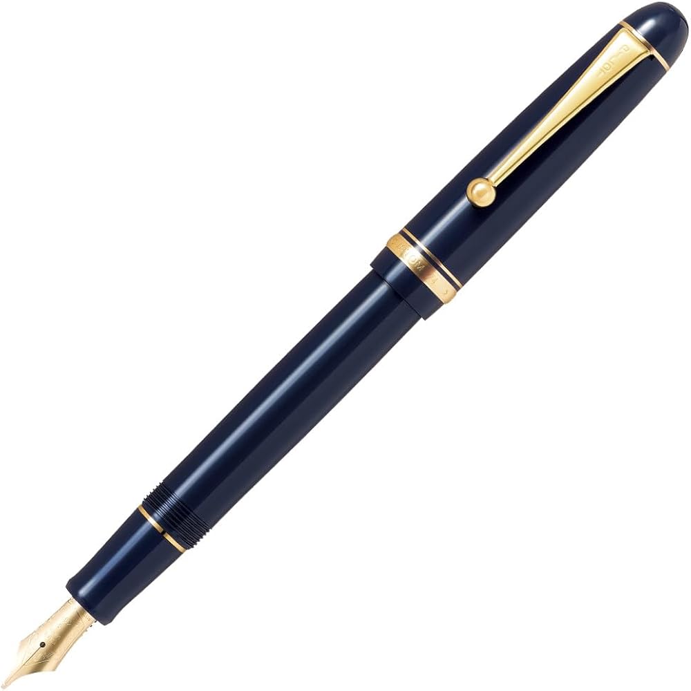 PILOT Custom 74 B Broad (Bold) Dark Blue Black FKKN12SRDLB Nib 14K Pilot