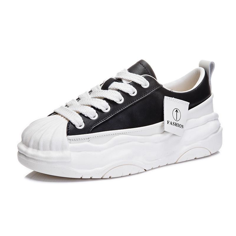 New Head Dissolving Shoes 2025 Spring Little White Shoes Women's Thick-soled Heightening Casual Shoes Flat-soled Women's Shoes