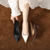 Temperament pointed beautiful French not tired feet single shoes spring new temperament thin heel white high heels women's high sense
