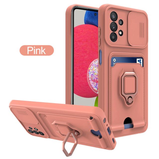 Custodia A Portafoglio Per Vivo Y52 5G, In Pelle Bovina Con Slot Per Schede E Funzione Treppiede, Rosa