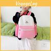 Kids School Bag For Ages 3 To 6 With Durable Nylon And Cute Color Block Design For Kindergarten