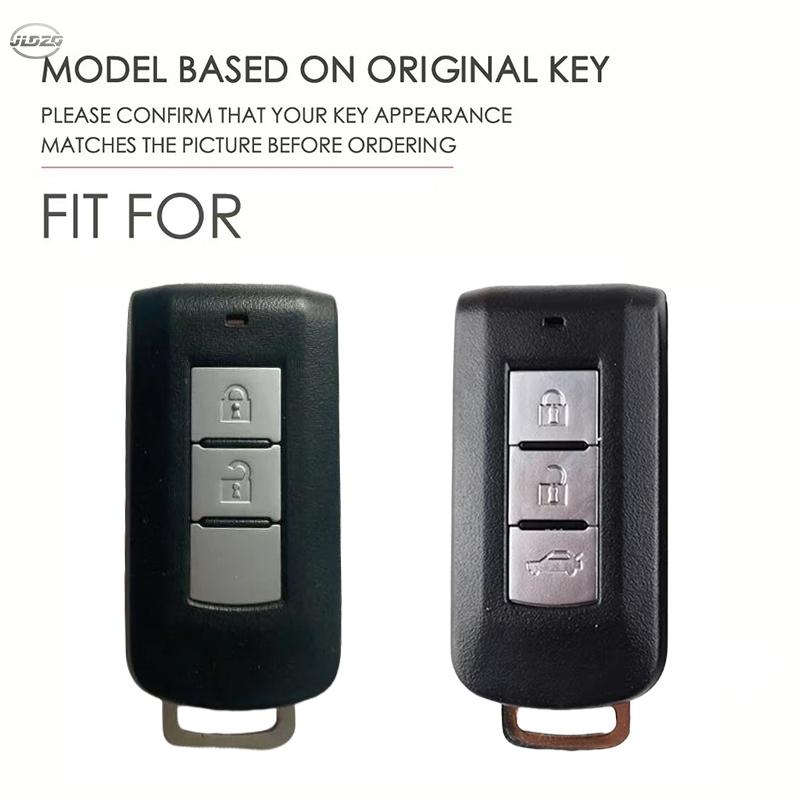 Silicone Car Key Case Cover For Mitsubishi Outlander Xpander Triton Asx Lancer Pajero Sport 3 G Eclipse Cross L200