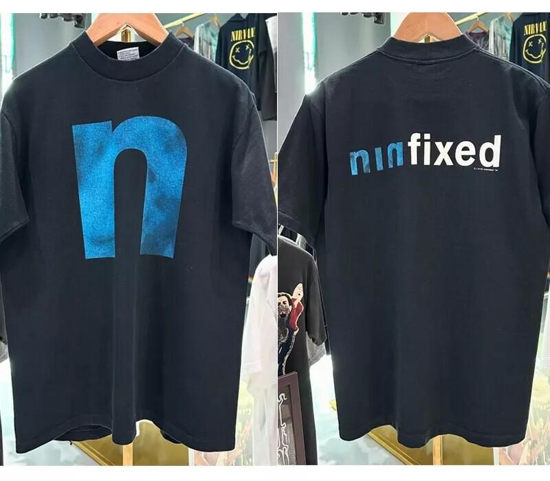 Nine Inch Nails Band 90s Retro Style Concert Tour 2 Side Unisex Tshirt Reprint Unisex T-Shirt XXL