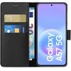 Coque pour Samsung Galaxy A57 5G et 2 Verres Trempé - Portefeuille Noir Rabat Clapet Aimanté Rangement Cartes Phonillico®