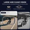 Universal Motorcycle Mirrors - M10 Chrome Rectangle Handlebar Rearview Mirrors Compatible With Honda Shadow MSX125 Kawasaki Vulcan Z900 Suzuki SV650