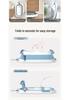Foldable Baby Bathtub with Thermometer for Ages 0-3, Large Size Children's Stand-up Bath Tub