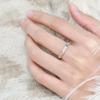 Women's Fashionable Colored Zircon Adjustable Open Band Ring - Simple, Trendy, Index Finger Design