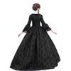 Vintage Medieval Women Slim Renaissance Costume Hollow Out Ball Gowns Queen Dresses Plus Size S-XXXL