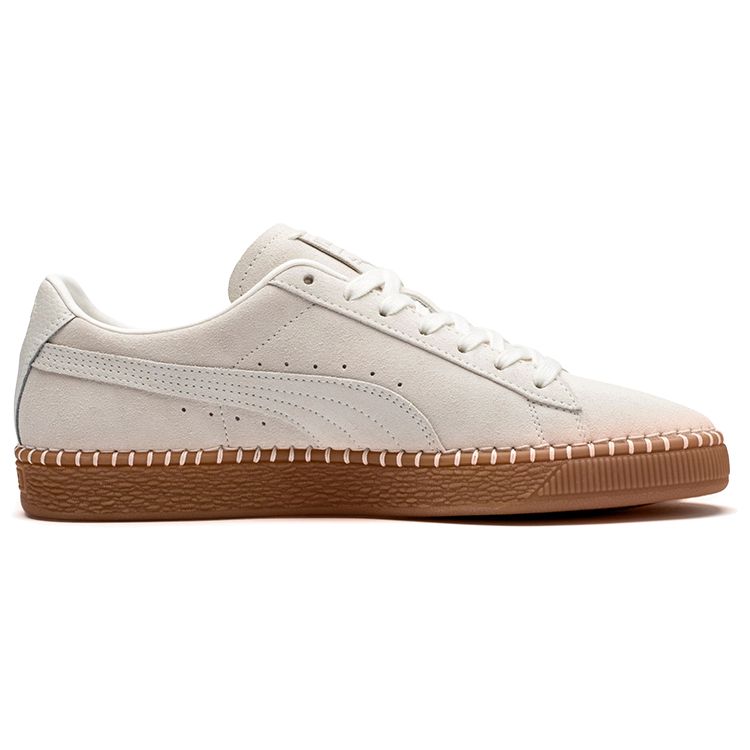 Puma Suede Classic Blanket Stitch Whisper White Unisex Sneakers Cream Gum 368903-03