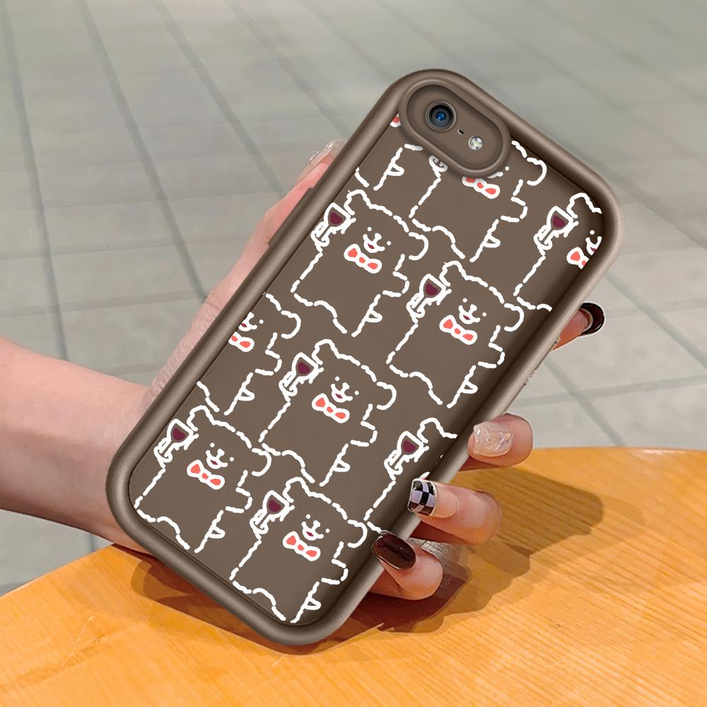 

Мягкий силиконовый квадратный чехол с рисунком лестницы для телефона, полное покрытие камеры, противоударный защитный резиновый чехол для iPhone Infinix Tecno OnePlus Google Pixel 8A коричневый