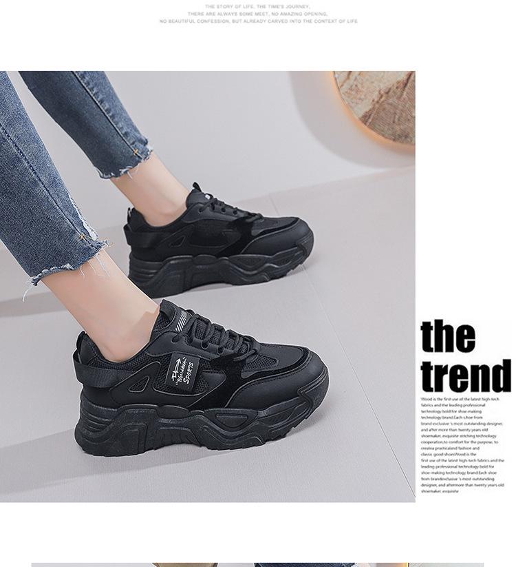 2025 Korean Dad Shoes for Women: Spring Casual, All-Match Sports, Street Style, Height-Increasing - Model K819