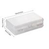 Elegant Jewellery Display Holder Space Saving Jewelry Storage Box Practical 2 Layer Plastic Organizers for Women