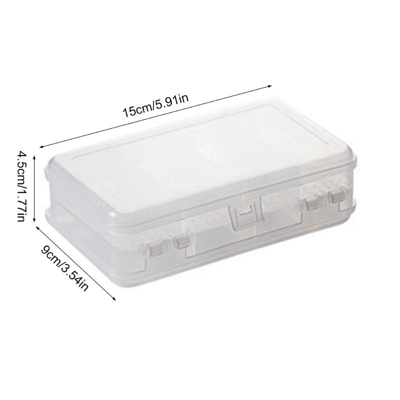 Elegant Jewellery Display Holder Space Saving Jewelry Storage Box Practical 2 Layer Plastic Organizers for Women