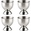 Porte-œufs Pratique en Acier Inoxydable Outil de Cuisine Petit Verre à Vin en Acier Inoxydable Porte-œufs Créatif Ensemble de Coquetiers Nouveau