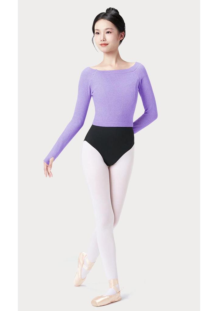 Adult Autumn/Winter Long Sleeve One-Shoulder Dance Sweater - Classical Ballet Body-Shaping Shawl Top