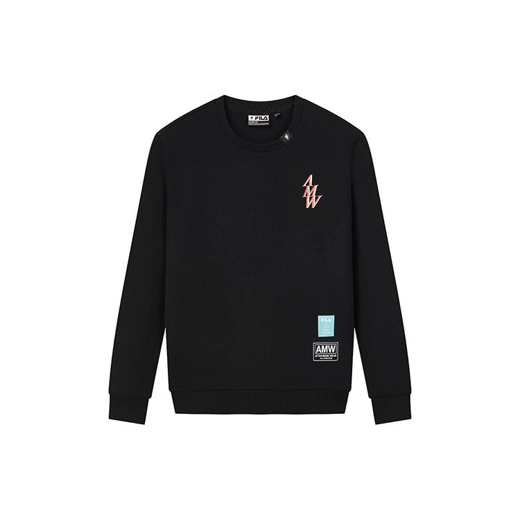 

New FILA x MIHARA YASUHIRO Sweatshirt Men s Jet Black F11M133203F-BK XXL