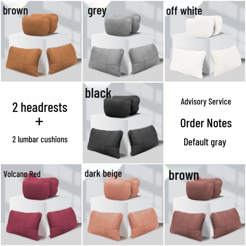 Changan CS55 Plus Premium 2nd Gen Headrest & Lumbar Support: Special Backrest Cushion & Pillow
