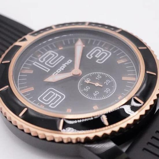 Uhr SUB Gummi Schwarz [COPHA] Taucheruhr SUB2.0 2.0 Schwarz-Roségold Herren