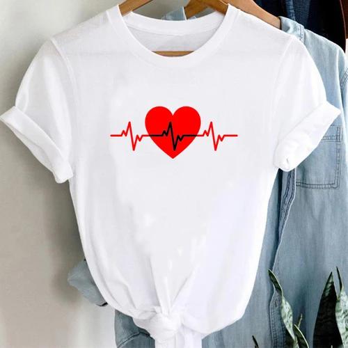 Than Heart Tshirt Harajuku Style Fashion Than Heart Love Simple Fashion Loose Tshirt Unisex Ins Tops Tee