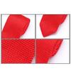 Solid Color Necktie Flexible Knitted Tie Easy Maintenances Polyester Fabric Neckwear for Work Holiday Formal Event