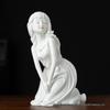 Chinese Klassieke Witte Porseleinen Damesbeeldje voor Huisdecoratie