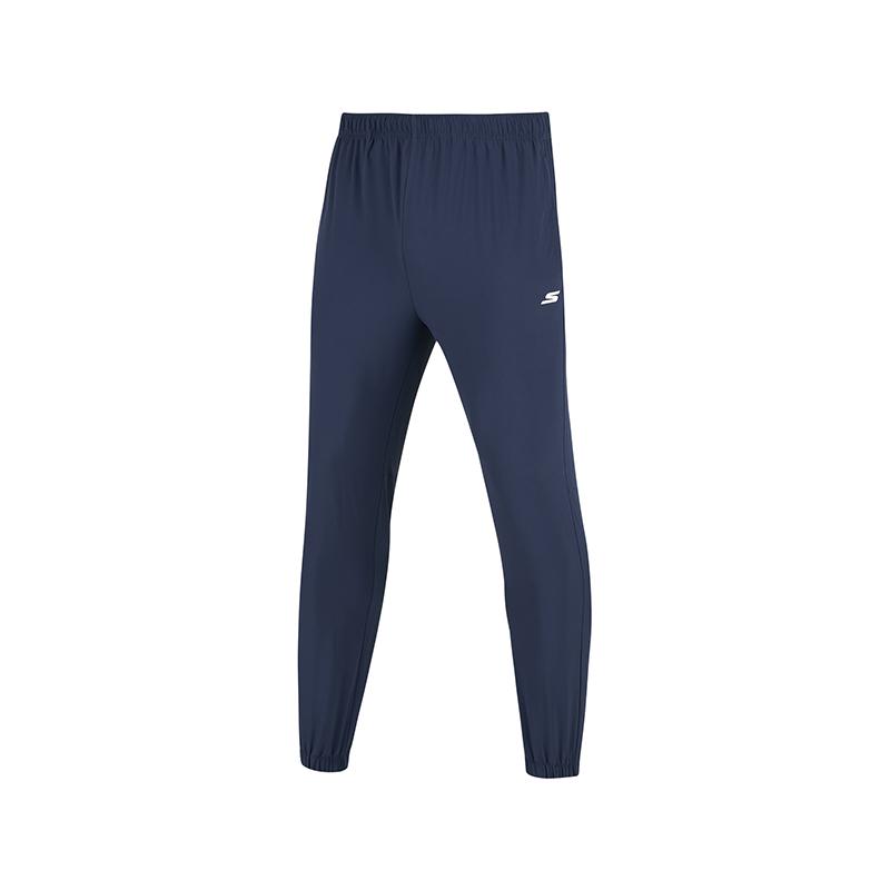 Skechers Casual Comfortable Versatile Elastic Sports Long Pants Men bottoms Navy-Blue P223M064-02MZ S