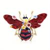 1pc Big Enamel Bee Brooches for Women Men 3-color Flower Insects Party Causal Brooch Pin Gifts