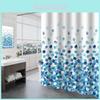 Modern Minimalist Polyester Shower Curtain With Waterproof Fabric For Home Bathroom And Hotel Use