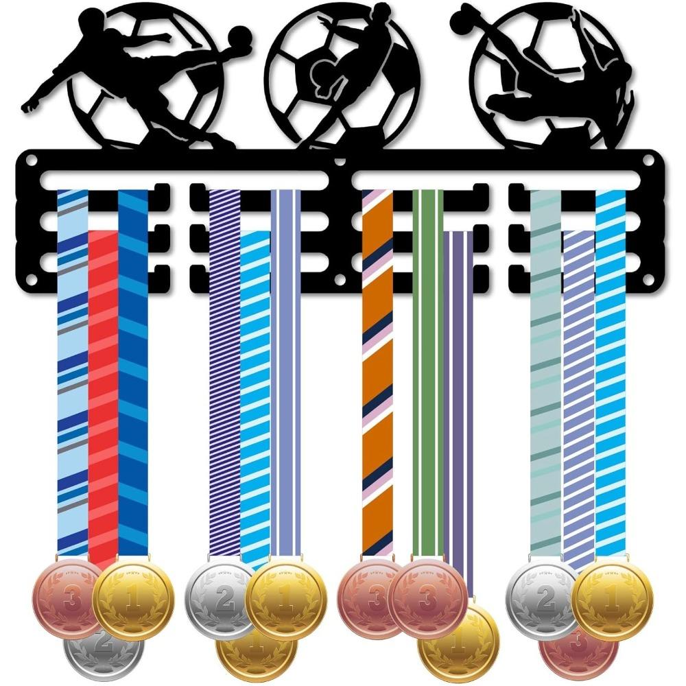 Iron Medal Holder Wall Mounted Sports Medal Rack Awards Display Hanger for Jiu Jitsu Runner Competition Victory Gymnastics 11.4 x 5.1 Inch
