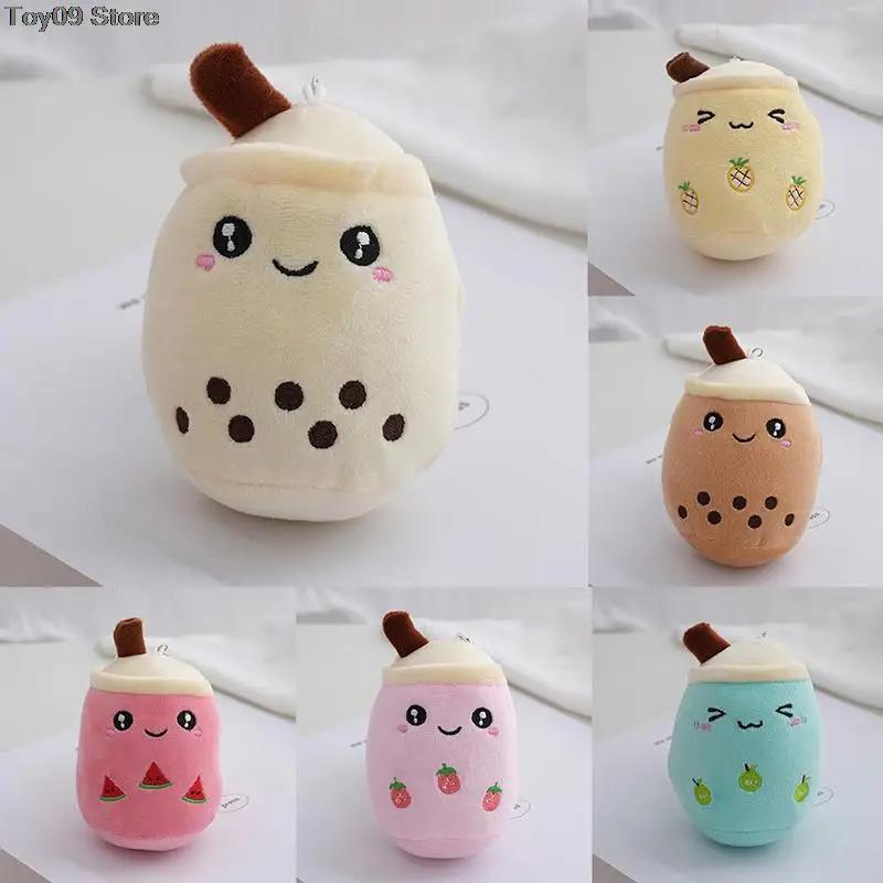 12Cm Soft Boba Milk Tea Plushie Doll Simulation Fruit Milk Tea Cup Pillow Cushion Small Milk Tea Plush Doll Kids Gifts
