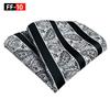 Men's 2025 Paisley Floral Polyester Pocket Square