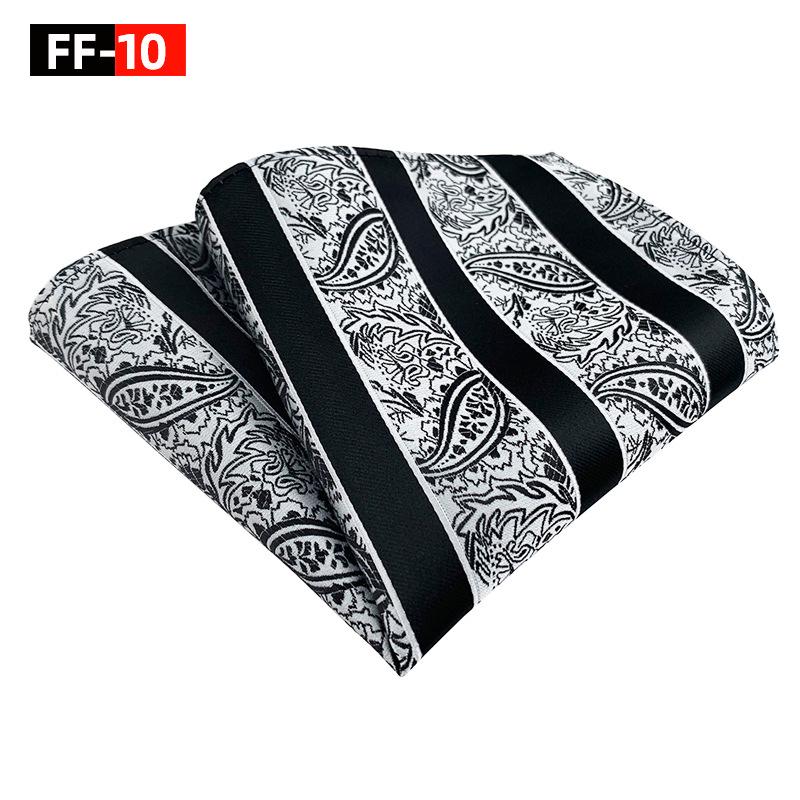 Men's 2025 Paisley Floral Polyester Pocket Square