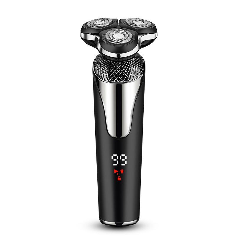 Electric Shaver with Intelligent High-power LCD Display, Rechargeable, Full-body Water-washable Beard Trimmer