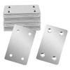 1/4Pcs Durable Stainless Steel Stainless Steel Angle Code Silver 1.5mm/0.06'' Iron Plate Repair Fixing Quick Links Chair