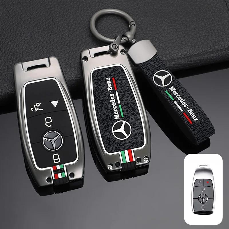 YWP4 Fashion Zinc Alloy Car Remote Key Case Cover For Mercedes Benz A C E S G Class GLC CLE CLA GLB GLS W177 W205 W213 W222 X167 AMG