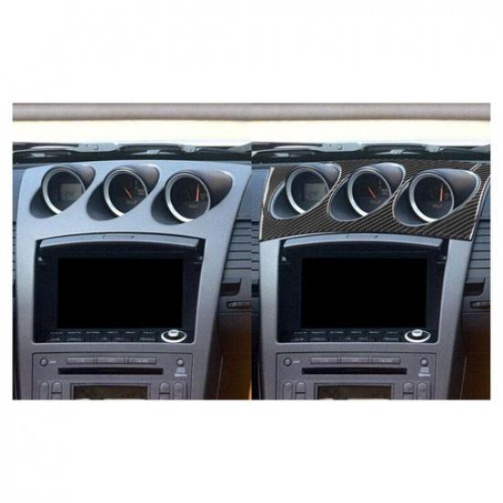 Carbon Fiber Interior Radio Control Panel Trim Cover For Nissan 350Z 2003-2005