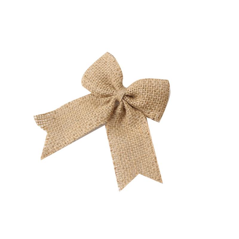 Burlap Bow Christmas Tree Ornament - Japanese Korean Butterfly Style Decorations