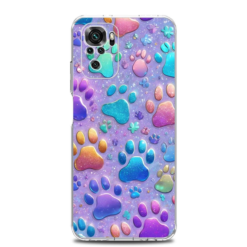 Handyhülle für Xiaomi Redmi Note 15 14 13 12 4G 10 11 Pro Plus 5G 14C 13C 12C 10C Klare Weiche TPU Hülle Hundepfote