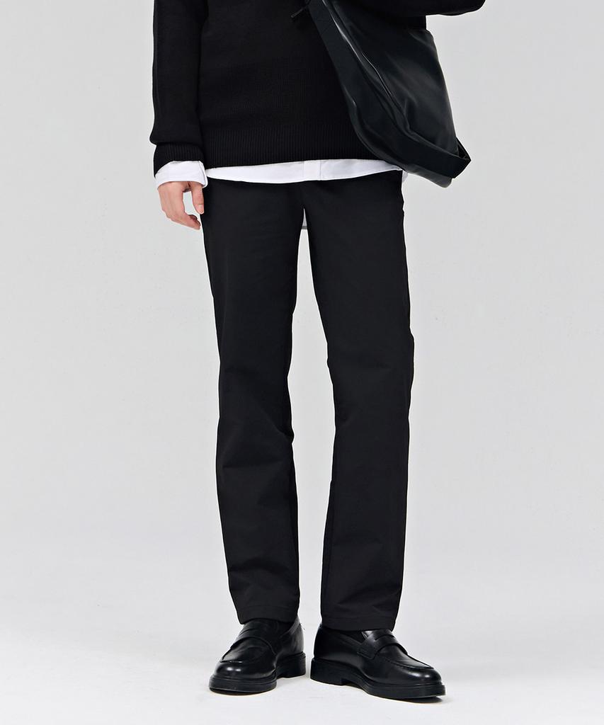 CHASECULT Men'S Straight Stretch Brushed Pants - Black