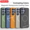 S26Ultra Matching-Color Magnetic Cooling Case Shelluxe Mesh PC Hard Cases For Samsung Galaxy S26 S25 S24 S23 Ultra Phone Cover