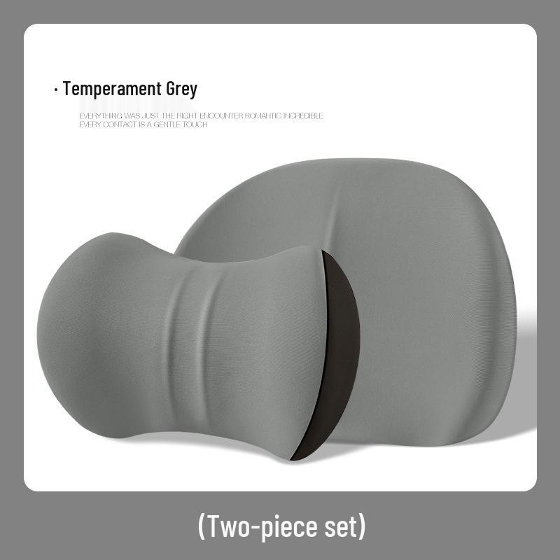 Auto Nacken- und Lendenwirbelstütze: Memory-Schaum-Kopfstützkissen-Set für alle Jahreszeiten