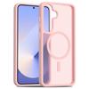 For Samsung Galaxy S25/S24 Magnetic Case TPU Frame Acrylic Back Phone Cover Skin Touch