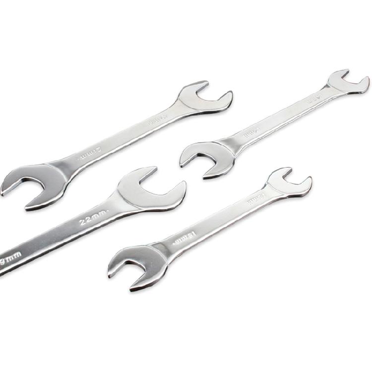 Industrial Grade Thin Open End Wrench Set Lightweight Dual Ene Spanner Hand Tool